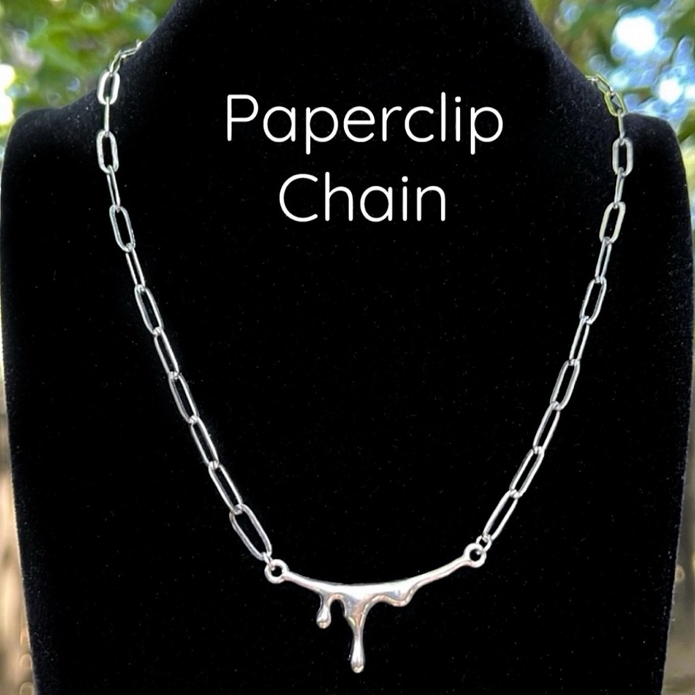 Dripping in Silver Necklace - Picture 3 of 10
